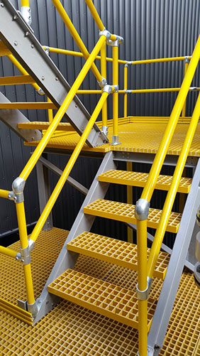 Pultrac FRP handrails and stairs - FRP Mesh
