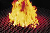 Pultrac moulded grating - fire resistant